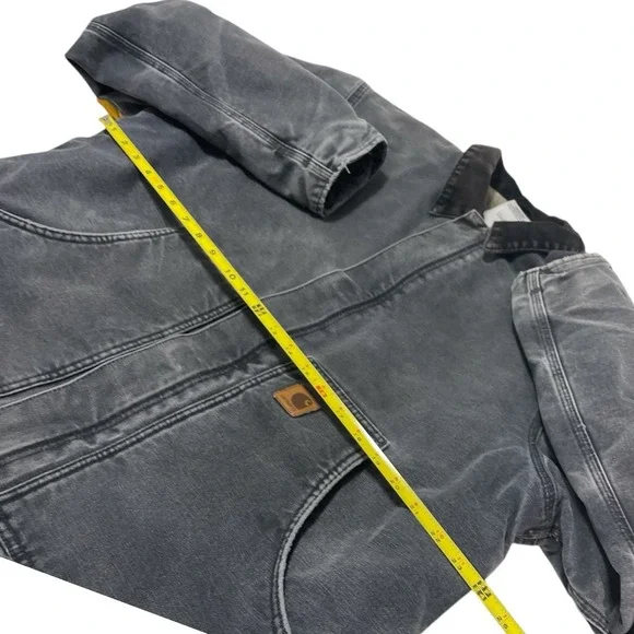 PTL Ｊ１６４　Ｌサイズ　 カーハート トラディショナルジャケット　グレー VTG Carhartt Jacket J164 Sherpa Lined PTL Black Men's Large